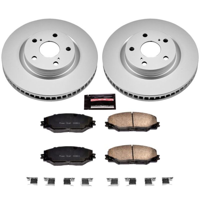 Load image into Gallery viewer, Power Stop 09-10 Pontiac Vibe Front Z17 Evolution Geomet Coated Brake Kit
