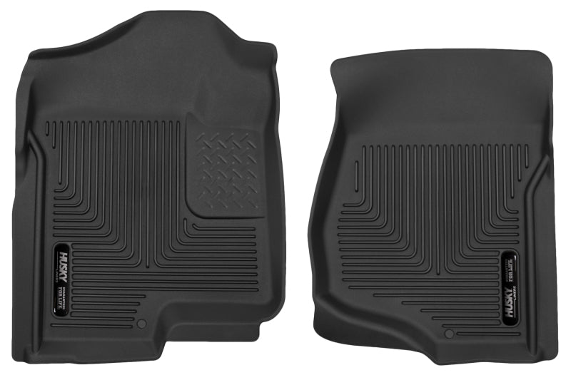 Load image into Gallery viewer, Husky Liners 07-12 GM Silverado/Tahoe/Suburban/Escalade X-Act Contour Black Floor Liners
