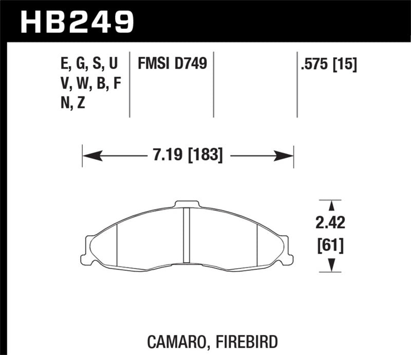 Load image into Gallery viewer, Hawk 98-02 Camaro/Firebird HP+ Street Front Brake Pads
