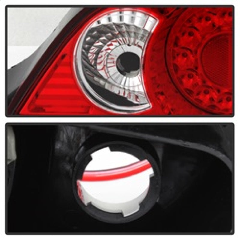 Load image into Gallery viewer, Spyder Acura RSX 02-04 LED Tail Lights Red Clear ALT-YD-ARSX02-LED-RC
