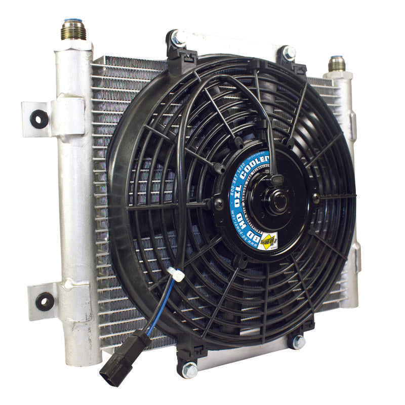 Load image into Gallery viewer, BD Diesel Xtrude Trans Cooler w/Fan 5.5in
