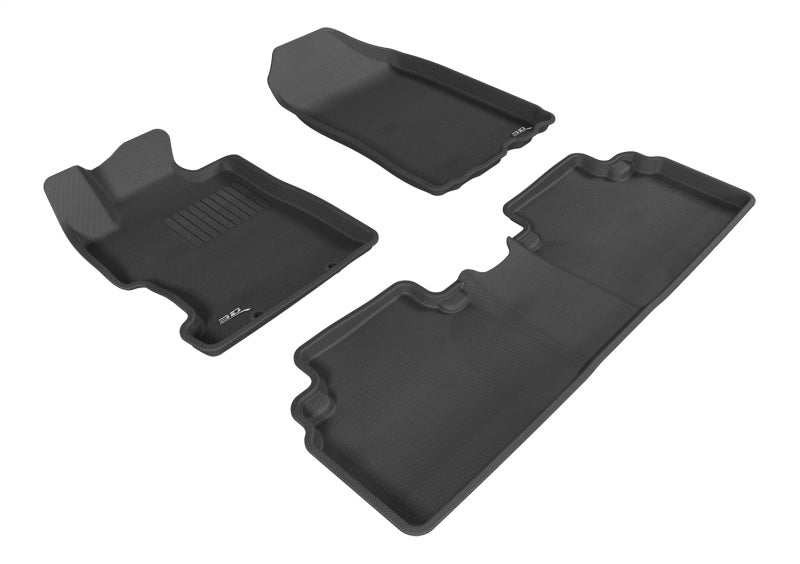 Load image into Gallery viewer, 3D MAXpider 2006-2011 Honda Civic Sedan Kagu 1st &amp; 2nd Row Floormat - Black
