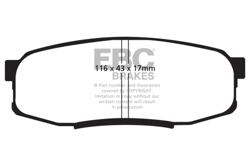 Load image into Gallery viewer, EBC 08+ Lexus LX570 5.7 Ultimax2 Rear Brake Pads
