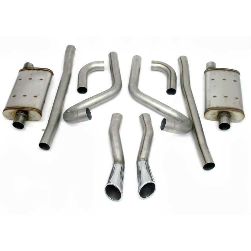Load image into Gallery viewer, JBA 65-66 Ford Mustang 260-428 409SS Dual Through Rear Valance Header Back Exhaust
