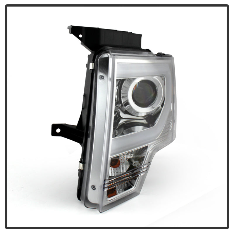 Load image into Gallery viewer, Spyder Ford F150 13-14 Projector Fctry Xenon Model- Light Bar DRL Chrm PRO-YD-FF15013-LBDRL-HID-C
