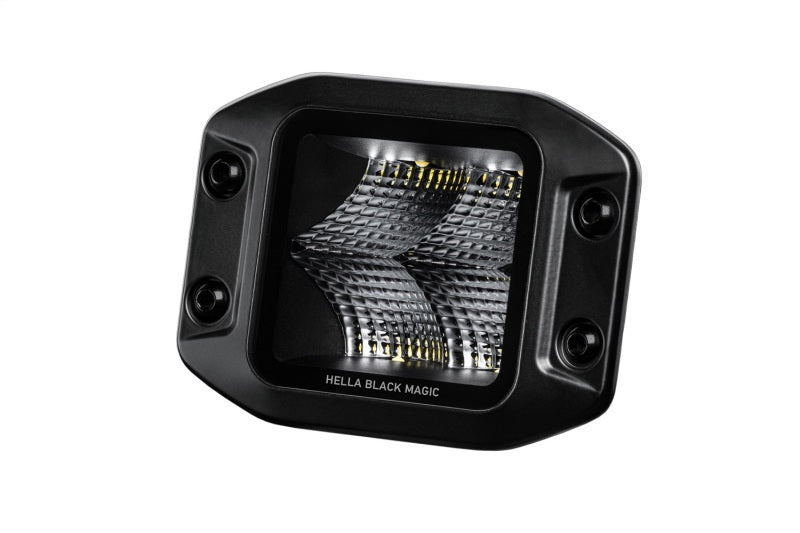 Load image into Gallery viewer, Hella Universal Black Magic 3.2in L.E.D. Cube Kit - Flood Beam (Flush Mount)
