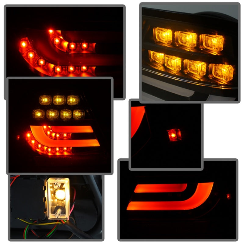 Load image into Gallery viewer, Spyder 04-06 BMW E46 2Dr (Coupe ONLY No Conv.) Lgtbar Styl LED Tail Lghts Blk ALT-YD-BE4604-LBLED-BK
