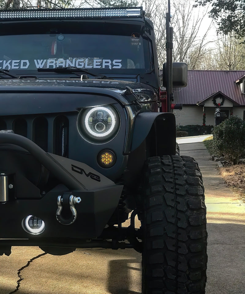 Load image into Gallery viewer, Oracle 07-18 Jeep Wrangler JK Switchback LED Halo Headlights - Amber/White - Switchback
