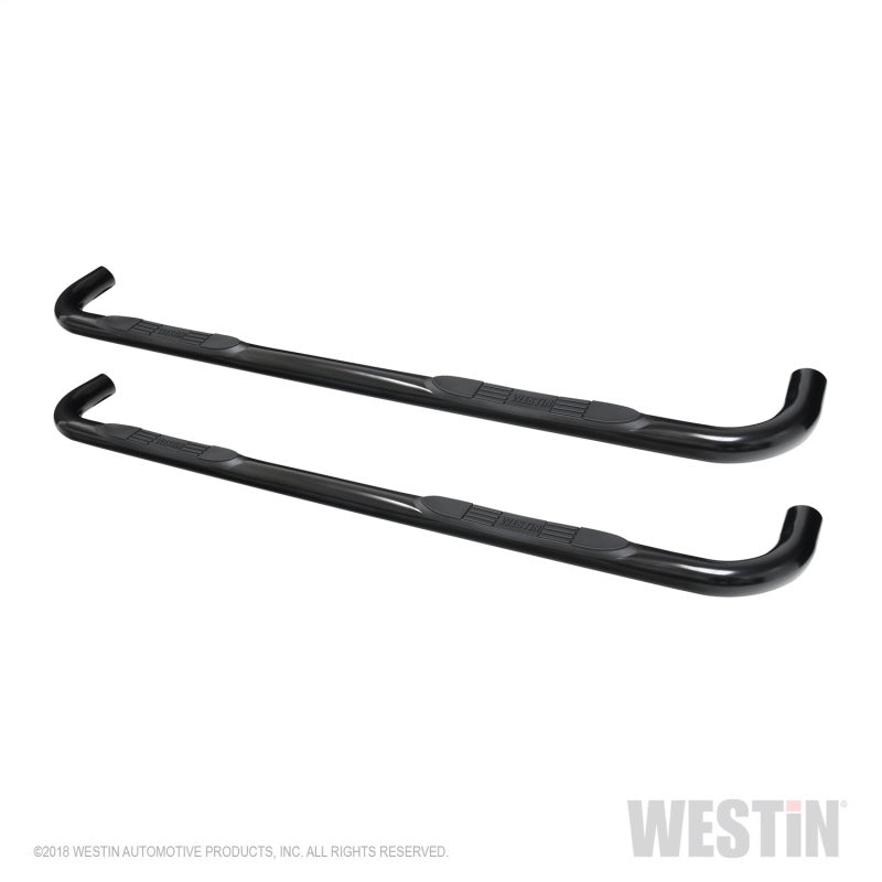 Load image into Gallery viewer, Westin 2019 Chevrolet Silverado/Sierra 1500 Crew Cab E-Series 3 Nerf Step Bars - Black
