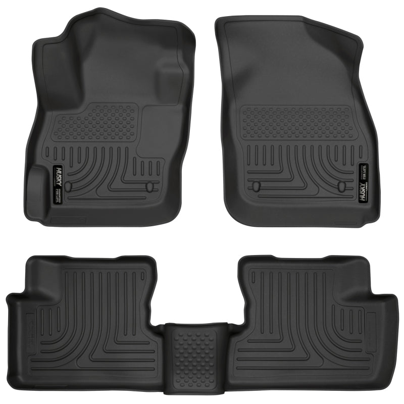 Load image into Gallery viewer, Husky Liners 10-12 Mazda 3 WeatherBeater Combo Black Floor Liners
