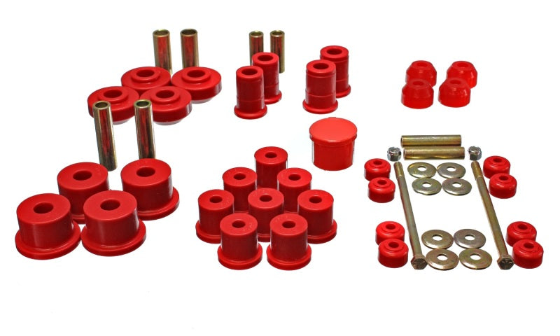 Load image into Gallery viewer, Energy Suspension 67-73 Ford Mustang Red Hyper-flex Master Bushing Set
