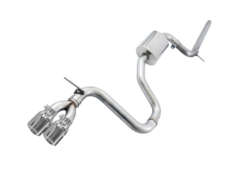Load image into Gallery viewer, AWE Tuning VW MK7 Golf 1.8T Track Edition Exhaust w/Chrome Silver Tips (90mm)
