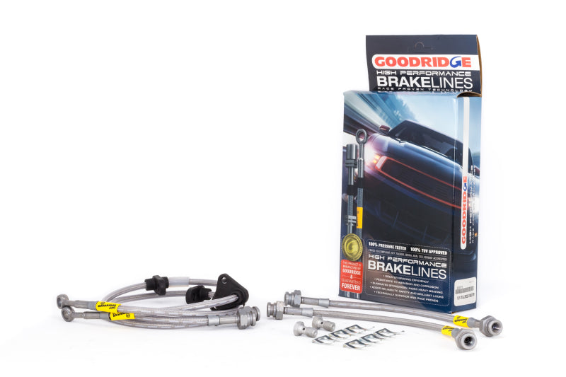 Load image into Gallery viewer, Goodridge 92-95 Honda Civic All Models w/ Rear Drum / 93-00 Del Sol Rear Drum SS Brake Lines
