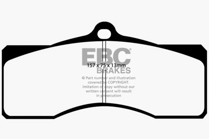Load image into Gallery viewer, EBC 68-69 Chevrolet Camaro (1st Gen) 4.9 Redstuff Front Brake Pads
