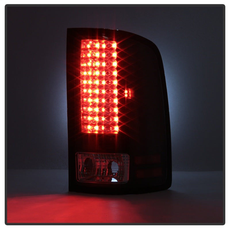 Load image into Gallery viewer, Spyder GMC Sierra 07-13 (Not fit 3500 Dually 4 Rear Wheels)LED Tail Lights Black ALT-YD-GS07-LED-BK
