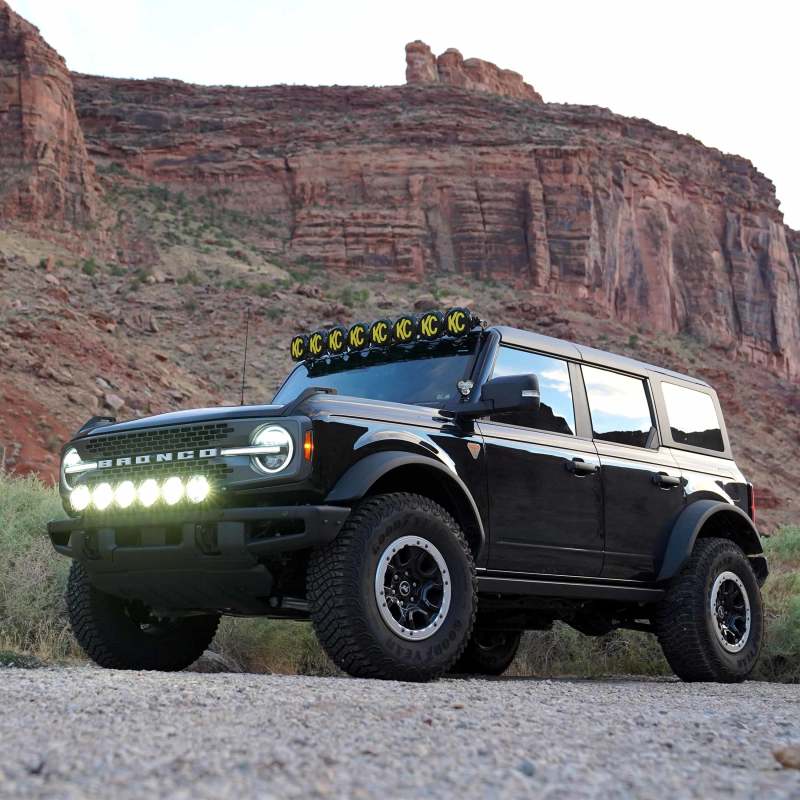 Load image into Gallery viewer, KC HiLiTES 21+ Ford Bronco 39in. Gravity LED Pro6 Light Bar Kit Front Bumper
