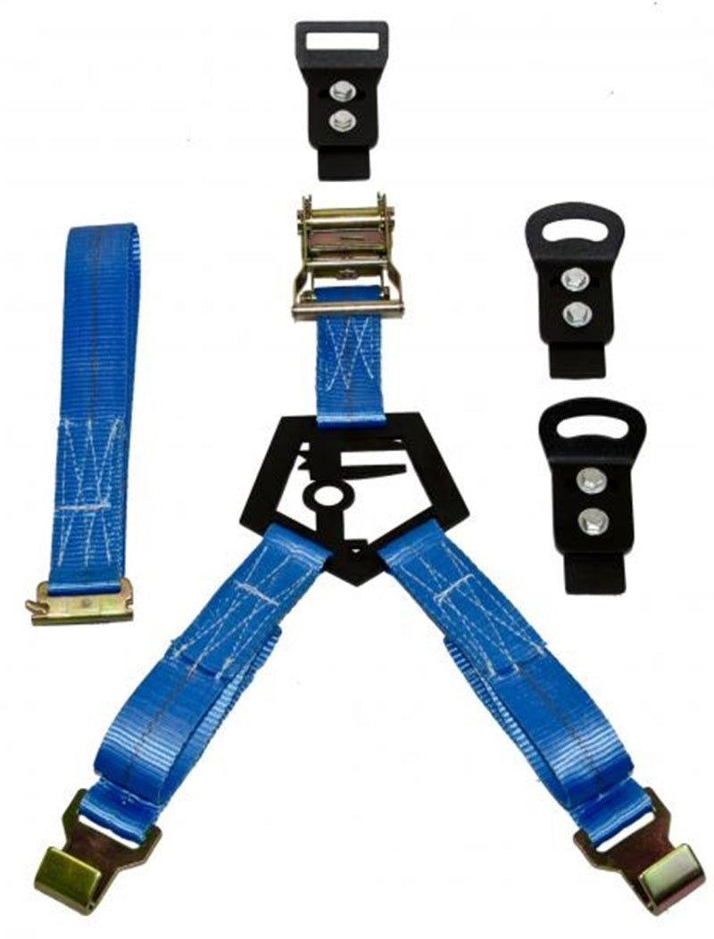 Load image into Gallery viewer, N-Fab Bed Mounted Rapid Tire Strap Universal - Gloss Black - Black Strap
