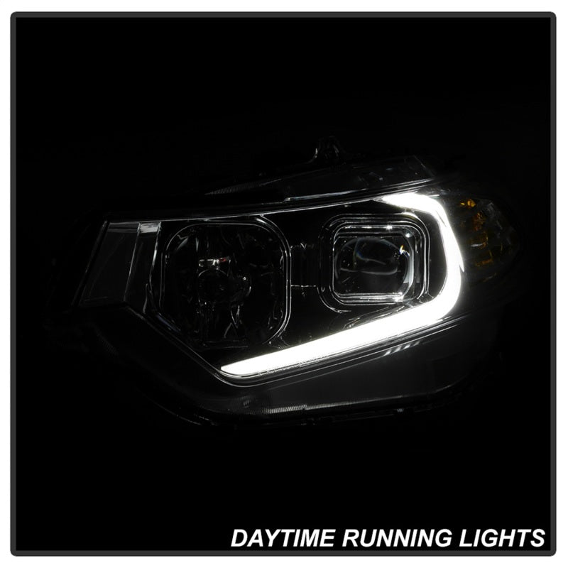 Load image into Gallery viewer, xTune 09-14 Acura TSX Projector Headlights - Light Bar DRL - Chrome (PRO-JH-ATSX09-LB-C)
