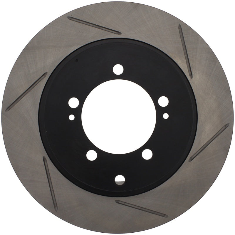 Load image into Gallery viewer, StopTech Power Slot 03-06 Evo 8 &amp; 9 Slotted Right Rear Rotor
