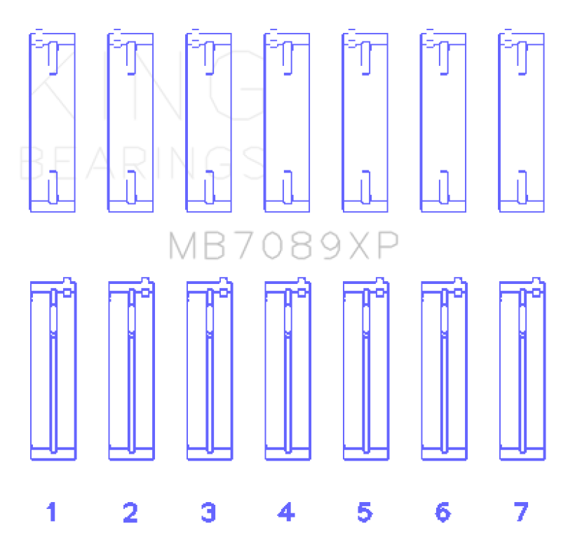 Load image into Gallery viewer, King Volkswagen VR6 2.8L (Size STD) Performance Main Bearing Set

