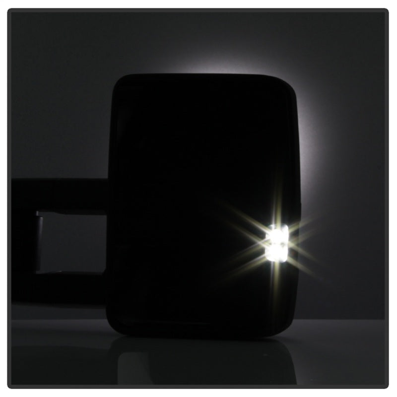 Load image into Gallery viewer, xTune Chevy Silverado 03-06 G2 Heated Smoke LED Signal Telescoping Mirrors MIR-CS03S-G2-PWH-SM-SET

