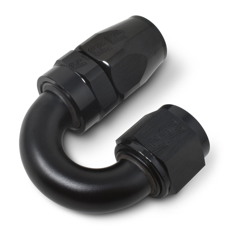 Load image into Gallery viewer, Russell Performance -6 AN Black 180 Degree Full Flow Swivel Hose End
