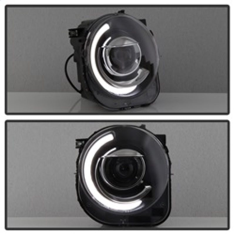 Load image into Gallery viewer, xTune 15-17 Jeep Renegade Light Bar DRL Projector Headlights -Black (PRO-JH-JREN-LBDRL-BK)
