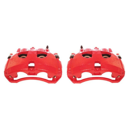 Power Stop 09-10 Dodge Ram 2500 Front Red Calipers w/Brackets - Pair