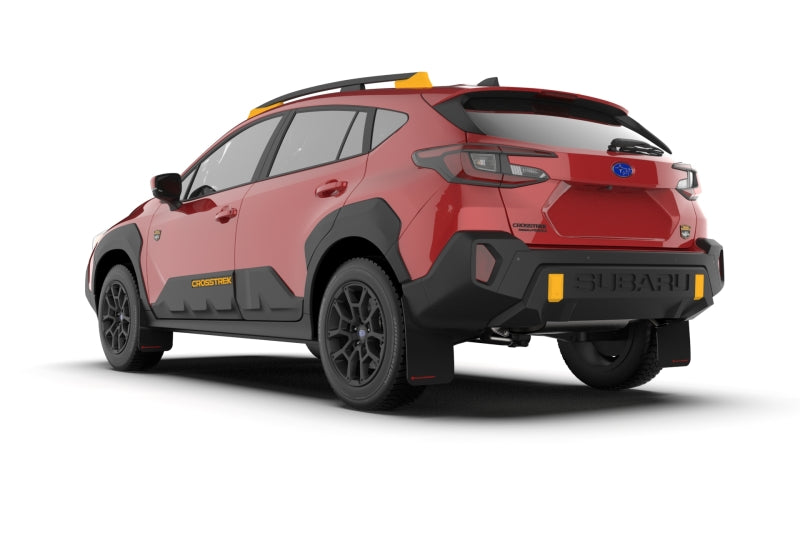 Load image into Gallery viewer, Rally Armor 2024 Subaru Crosstrek (Wilderness Only) Black UR Mudflap W/Wild-Orange Logo No Drill Req
