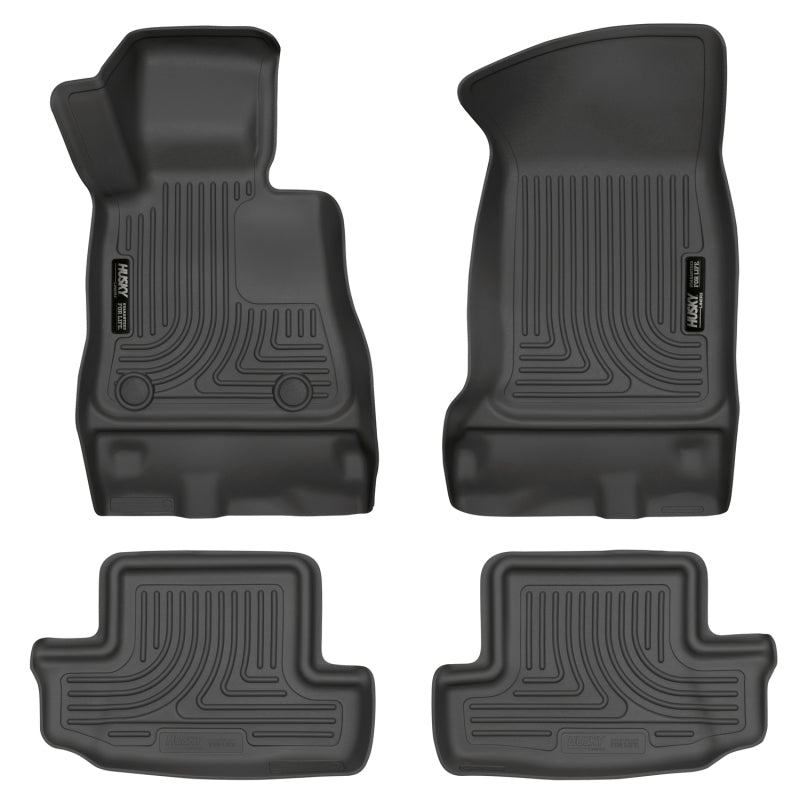 Load image into Gallery viewer, Husky Liners 16-17 Chevy Camaro WeatherBeater Front and Second Row Black Floor Liners
