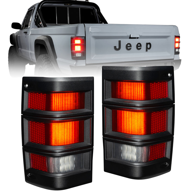 Load image into Gallery viewer, ORACLE Lighting Jeep Comanche MJ LED Tail Lights - Standard Red Lens
