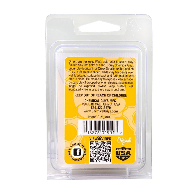 Load image into Gallery viewer, Chemical Guys OG Clay Bar (Light/Medium Duty) - Yellow
