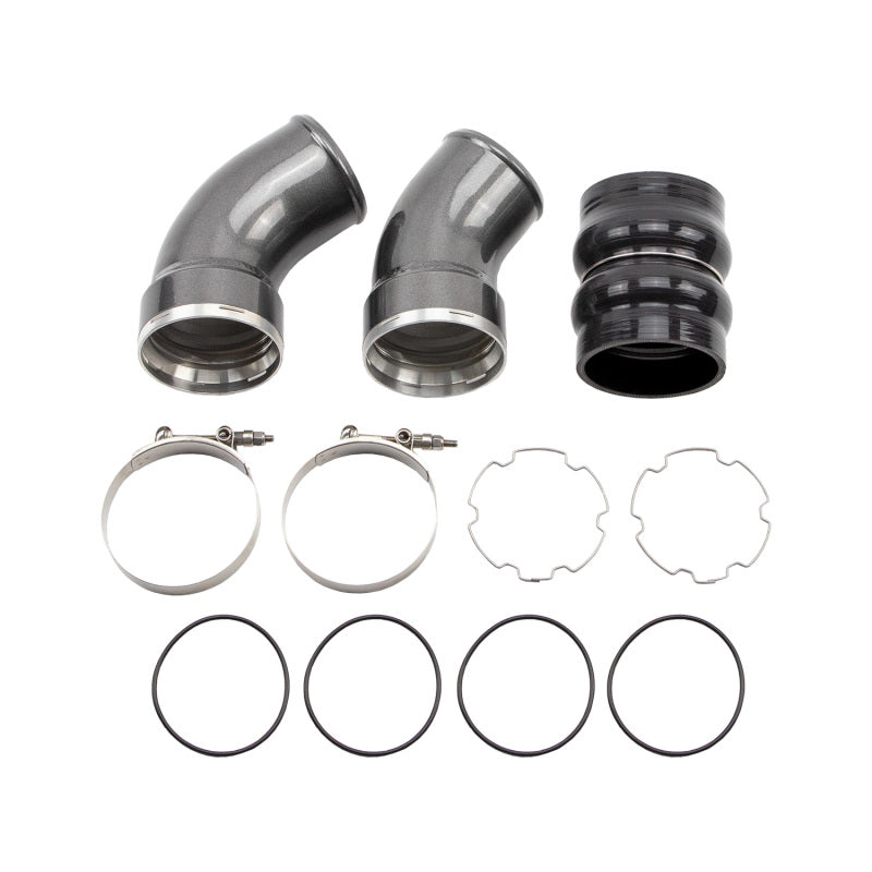 Load image into Gallery viewer, Wehrli 06-10 Chevrolet 6.6L LBZ/LMM Duramax Passenger Side 3.5in Intercooler Pipe - Gloss Black
