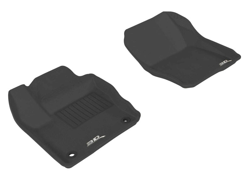 Load image into Gallery viewer, 3D MAXpider 2012-2018 Ford Focus Kagu 1st Row Floormat - Black
