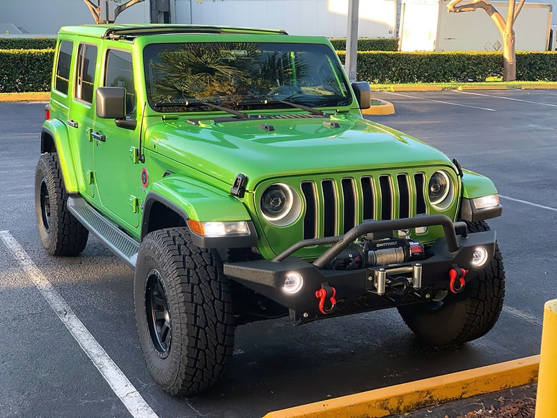 Load image into Gallery viewer, Oracle Jeep JL/Gladiator JT Oculus Switchback Bi-LED Projector Headlights - Amber/White Switchback
