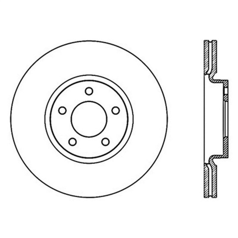Load image into Gallery viewer, StopTech Power Slot 07-09 Mazdaspeed3 Slotted Left Front Rotor
