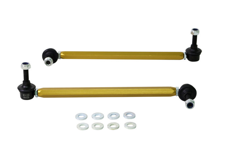 Load image into Gallery viewer, Whiteline 06/05+ Ford Focus LS / 05/09+ Mazda 3 BK Front Swaybar Link Kit H/Duty Adj Steel Ball
