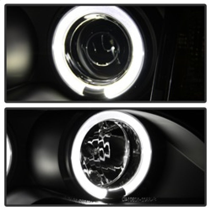 Load image into Gallery viewer, Spyder BMW E46 3-Series 02-05 4DR Projector Headlights 1PC LED Halo Blk PRO-YD-BMWE4602-4D-AM-BK
