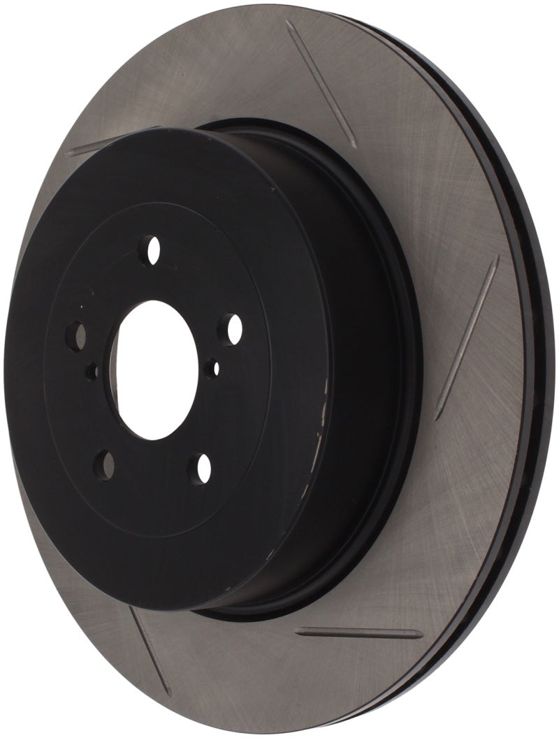 Load image into Gallery viewer, StopTech Power Slot 04 STi Rear Left Slotted Rotor
