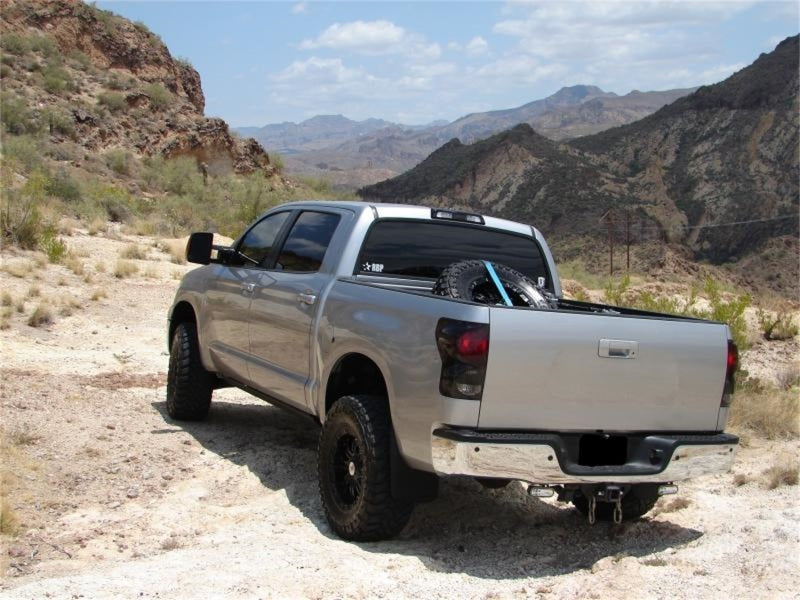 Load image into Gallery viewer, N-Fab Bed Mounted Tire Carrier Universal - Gloss Black - Black Strap
