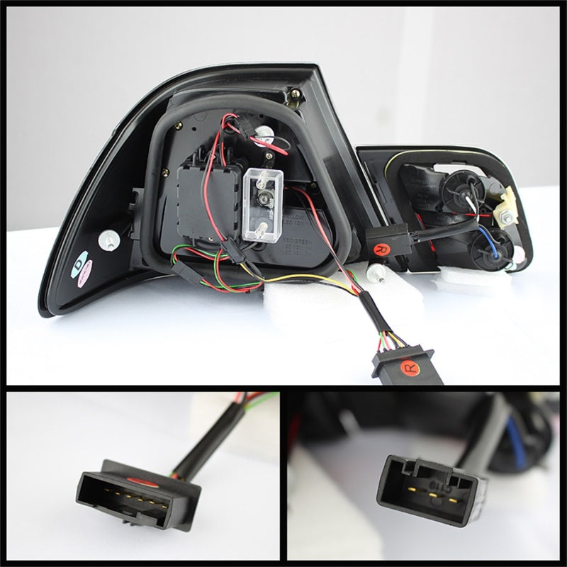 Load image into Gallery viewer, Spyder BMW E46 00-03 2Dr Coupe Light Bar LED Tail Lights Blk ALT-YD-BE4600-LBLED-BK

