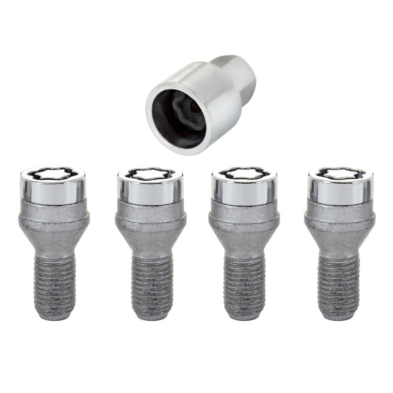 Load image into Gallery viewer, McGard Wheel Lock Bolt Set - 4pk. (Cone Seat) M12X1.25 / 17mm Hex / 22.0mm Shank Length - Chrome
