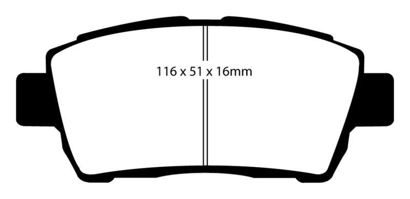 Load image into Gallery viewer, EBC 11-15 Scion IQ 1.3 Yellowstuff Front Brake Pads
