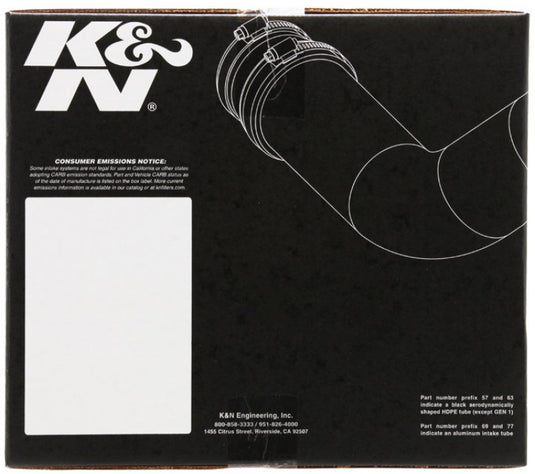 K&N 19-20 Jeep Cherokee V6-3.2L Aircharger Performance Intake