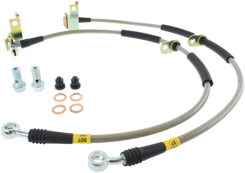Load image into Gallery viewer, StopTech Stainless Steel Front Brake lines for Mazda 6
