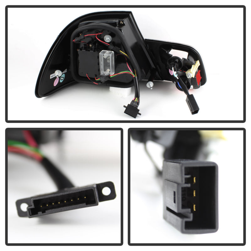 Load image into Gallery viewer, Spyder 04-06 BMW E46 2Dr (Coupe ONLY No Conv.) Lgtbar Styl LED Tail Lghts Blk ALT-YD-BE4604-LBLED-BK
