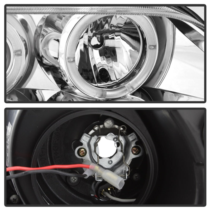 Load image into Gallery viewer, Spyder BMW Z3 96-02 Projector Headlights LED Halo Chrome High H1 Low H1 PRO-YD-BMWZ396-HL-C
