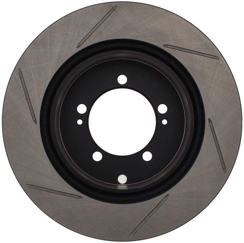Load image into Gallery viewer, StopTech Power Slot 03-06 Evo 8 &amp; 9 Slotted Right Rear Rotor
