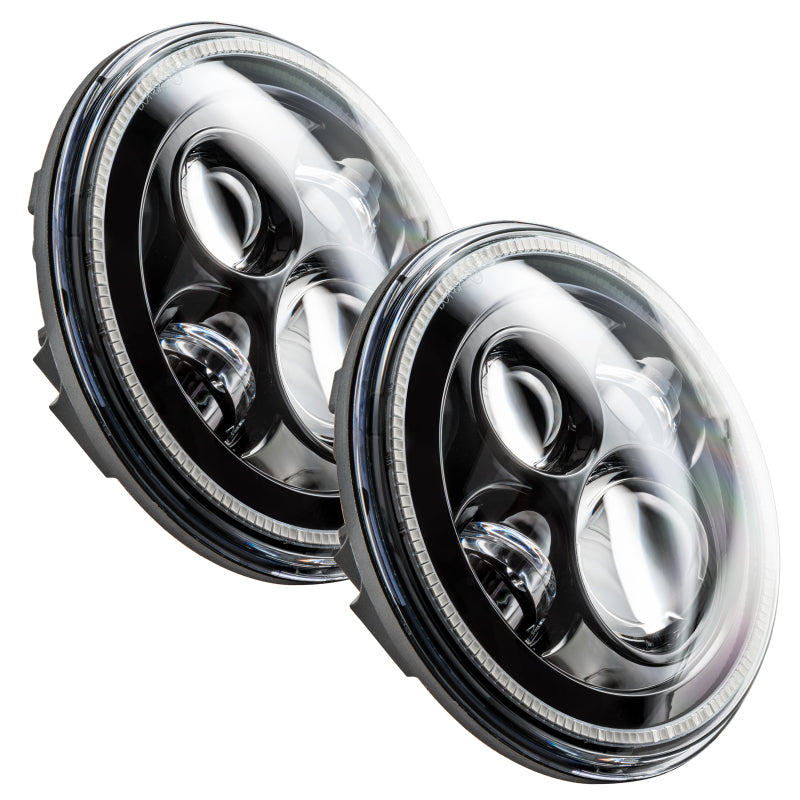 Load image into Gallery viewer, Oracle 7in High Powered LED Headlights - Black Bezel - White
