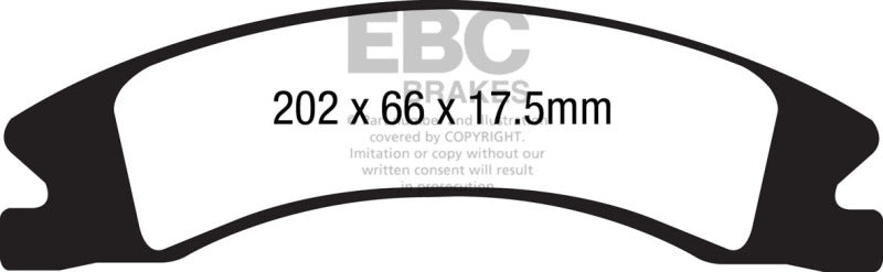 Load image into Gallery viewer, EBC 15+ Cadillac Escalade Ext/Esv 6.2 2WD Greenstuff Front Brake Pads

